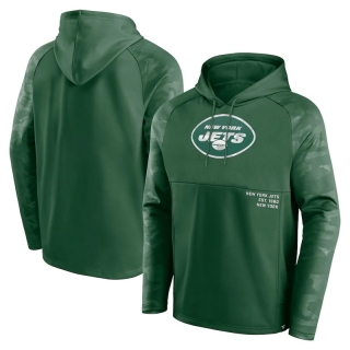 New York Jets NFL Fanatics Shade Defender Raglan Pullover Hoodie 123266