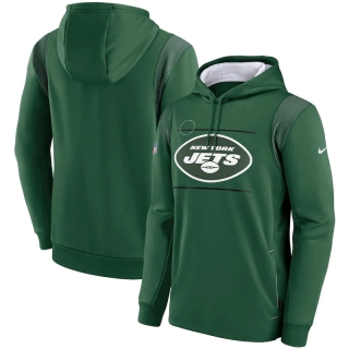 New York Jets NFL Sideline Logo Performance Pullover Hoodie 123270
