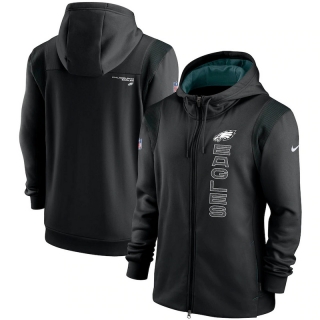 Philadelphia Eagles NFL Seattle Seahawks Sideline Team Performance Full-Zip Hoodie 123275