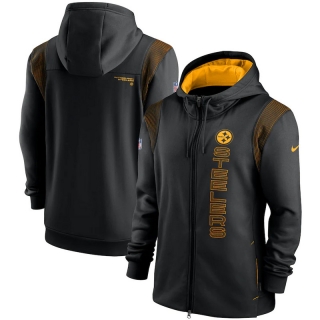 Pittsburgh Steelers NFL Seattle Seahawks Sideline Team Performance Full-Zip Hoodie 123283