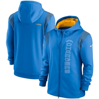 San Diego Chargers NFL Seattle Seahawks Sideline Team Performance Full-Zip Hoodie 123292