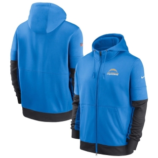 San Diego Chargers NFL Sideline Impact Lockup Performance Full-Zip Hoodie 123293
