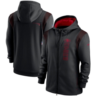San Francisco 49ers NFL Seattle Seahawks Sideline Team Performance Full-Zip Hoodie 123300