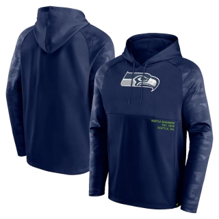 Seattle Seahawks NFL Fanatics Shade Defender Raglan Pullover Hoodie 123306