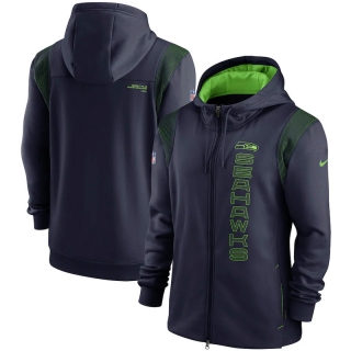 Seattle Seahawks NFL Seattle Seahawks Sideline Team Performance Full-Zip Hoodie 123307