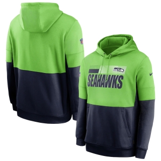 Seattle Seahawks NFL Sideline Impact Lockup Performance Pullover Hoodie 123311