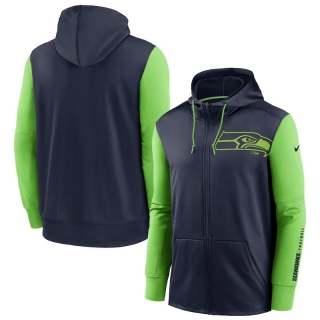 Seattle Seahawks NFL Sideline Performance Full-Zip Team Hoodie 123314