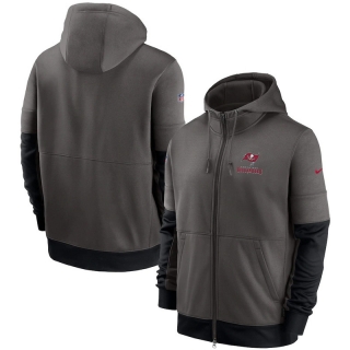 Tampa Bay Buccaneers NFL Sideline Impact Lockup Performance Full-Zip Hoodie 123319