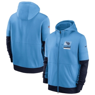 Tennessee Titans NFL Sideline Impact Lockup Performance Full-Zip Hoodie 123326
