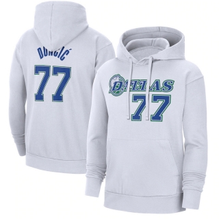 Dallas Mavericks Doncic 77# NBA 2021-22 City Edition Name & Number Pullover Hoodie 123349