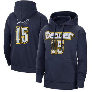 Denver Nuggets Jokic 15# NBA 2021-22 City Edition Name & Number Pullover Hoodie 123352