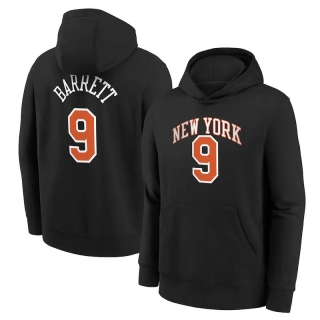 New York Knicks Barrett 9# NBA 2021-22 City Edition Name & Number Pullover Hoodie 123382