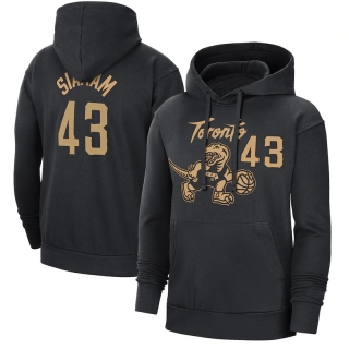 Toronto Raptors Siakam 43# NBA 2021-22 City Edition Name & Number Pullover Hoodie 123401
