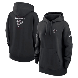 Atlanta Falcons NFL 2023 Sideline Club Fleece Pullover Hoodie 123473