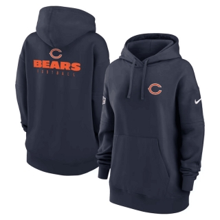Chicago Bears NFL 2023 Sideline Club Fleece Pullover Hoodie 123481