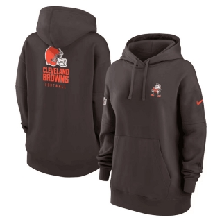 Cleveland Browns NFL 2023 Sideline Club Fleece Pullover Hoodie 123485