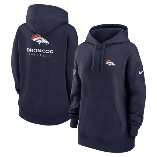 Denver Broncos NFL 2023 Sideline Club Fleece Pullover Hoodie 123489