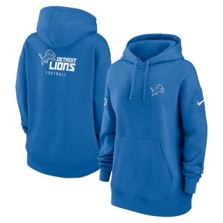 Detroit Lions NFL 2023 Sideline Club Fleece Pullover Hoodie 123491