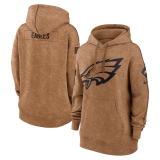 Philadelphia Eagles NFL 2023 Salute to Service Womens Hoodie 123517