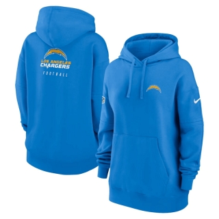 San Diego Chargers NFL 2023 Sideline Club Fleece Pullover Hoodie 123522