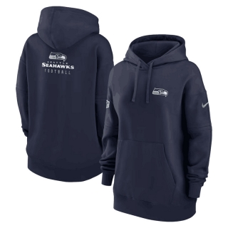 Seattle Seahawks NFL 2023 Sideline Club Fleece Pullover Hoodie 123526