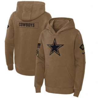 Dallas Cowboys Youth NFL 2023 Salute to Service Club Fleece Pullover Hoodie 123540