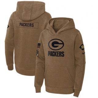 Green Bay Packers Youth NFL 2023 Salute to Service Club Fleece Pullover Hoodie 123543