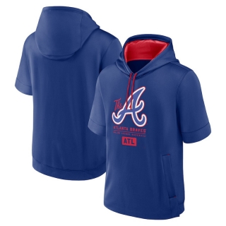 Atlanta Braves Mens Nike MLB Short Sleeve Pullover Hoodies 123574