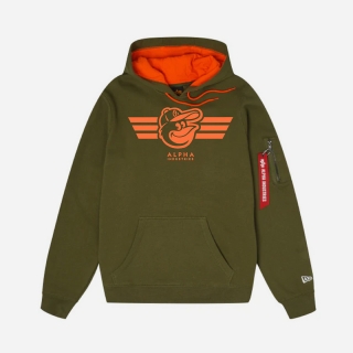 Baltimore Orioles Alpha Industries MLB Pullover Hoodies 123577