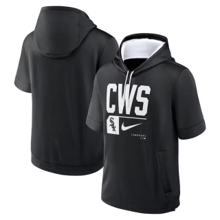 Chicago White Sox Mens Nike MLB Short Sleeve Pullover Hoodies 123595
