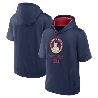 Cleveland Guardians Mens Nike MLB Short Sleeve Pullover Hoodies 123604