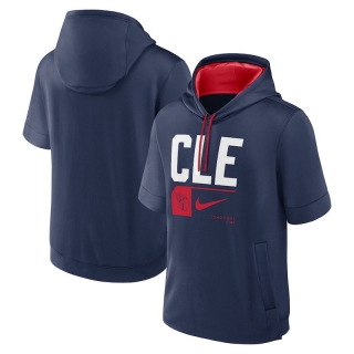Cleveland Guardians Mens Nike MLB Short Sleeve Pullover Hoodies 123605