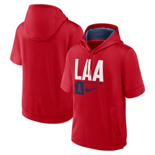Los Angeles Angels Mens Nike MLB Short Sleeve Pullover Hoodies 123622