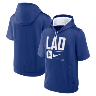 Los Angeles Dodgers Mens Nike MLB Short Sleeve Pullover Hoodies 123655