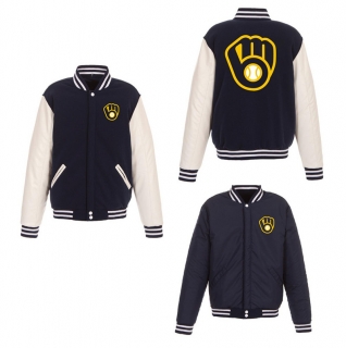 Milwaukee Brewers JH Design MLB Reversible Jackets 123672