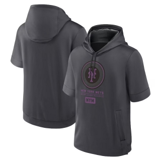 New York Mets Mens Nike MLB Short Sleeve Pullover Hoodies 123683