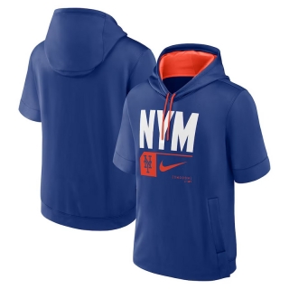 New York Mets Mens Nike MLB Short Sleeve Pullover Hoodies 123684