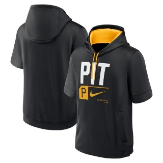 Pittsburgh Pirates Mens Nike MLB Short Sleeve Pullover Hoodies 123697
