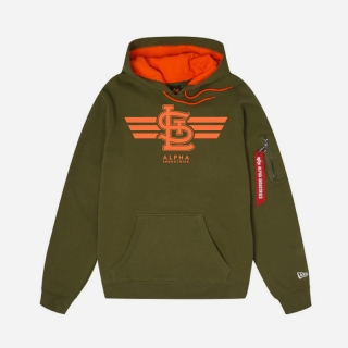 Saint Louis Cardinals Alpha Industries MLB Pullover Hoodies 123699