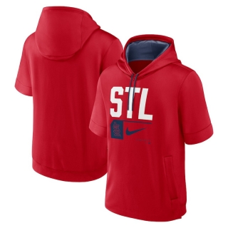 Saint Louis Cardinals Mens Nike MLB Short Sleeve Pullover Hoodies 123702
