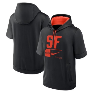 San Francisco Giants Mens Nike MLB Short Sleeve Pullover Hoodies 123711