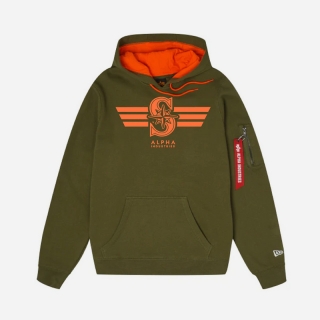 Seattle Mariners Alpha Industries MLB Pullover Hoodies 123713