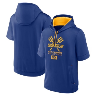 Seattle Mariners Mens Nike MLB Short Sleeve Pullover Hoodies 123715