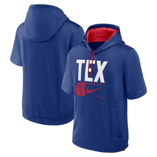 Texas Rangers Mens Nike MLB Short Sleeve Pullover Hoodies 123723