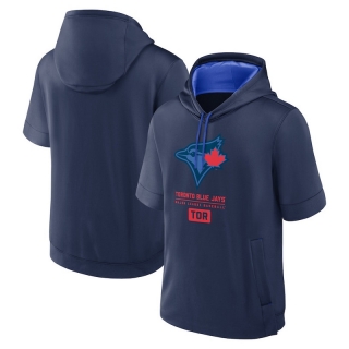 Toronto Blue Jays Mens Nike MLB Short Sleeve Pullover Hoodies 123727