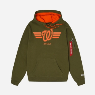 Washington Nationals Alpha Industries MLB Pullover Hoodies 123730