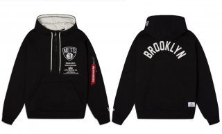 Brooklyn Nets Alpha Industries NBA Hoodies 123819