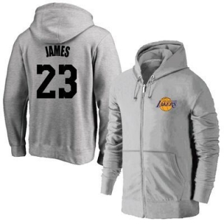 Los Angeles Lakers 23# James NBA Zipper Hoodies 123979