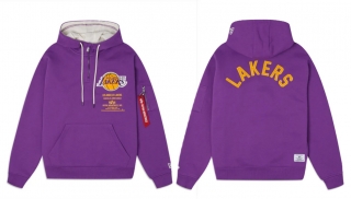 Los Angeles Lakers Alpha Industries NBA Hoodies 124003