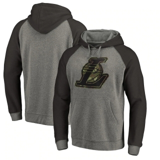 Los Angeles Lakers NBA Freedom Tri-Blend Pullover Hoodies 124007